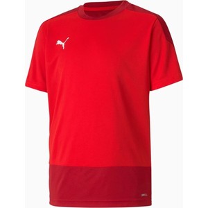 Czerwona koszulka dziecięca Puma dla chłopców z dżerseju