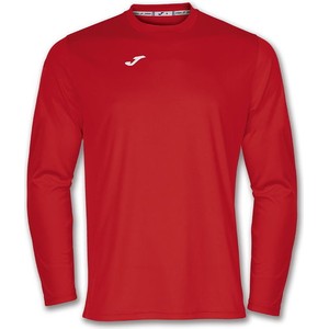 Czerwony t-shirt Joma w sportowym stylu z długim rękawem