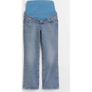 H & M & - MAMA Slim Flared Ankle Jeans - Niebieski
