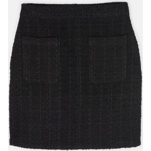 Czarna spódnica Gate w stylu casual mini z wełny