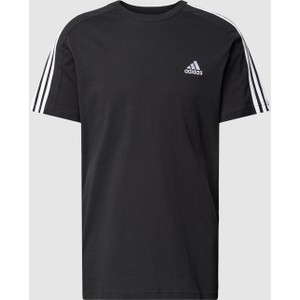Czarny t-shirt Adidas Sportswear z bawełny