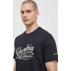 T-shirt Columbia z krótkim rękawem z bawełny w młodzieżowym stylu
