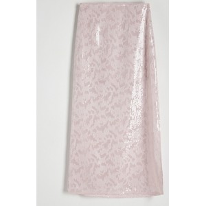 Różowa spódnica Reserved z tkaniny midi