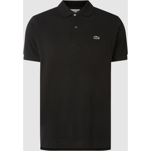 Czarny t-shirt Lacoste z bawełny z krótkim rękawem