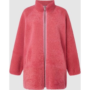 Różowa kurtka Furry w stylu casual