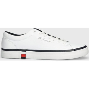 Tommy Hilfiger sneakersy skórzane MODERN VULC CORPORATE LEATHER kolor biały FM0FM04922