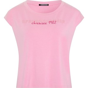 Różowy t-shirt Chiemsee