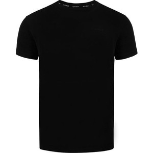 Czarny t-shirt Alpinus w stylu casual z bawełny