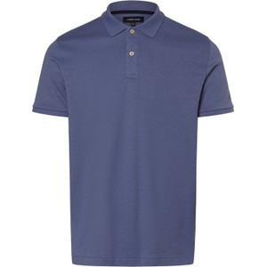 Niebieski t-shirt Andrew James z krótkim rękawem z bawełny w stylu casual
