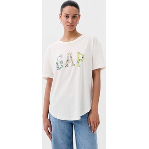 T-shirt Gap w młodzieżowym stylu z bawełny z krótkim rękawem