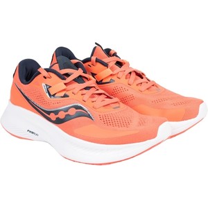 Pomarańczowe buty sportowe ubierzsie.com z tkaniny z płaską podeszwą sznurowane