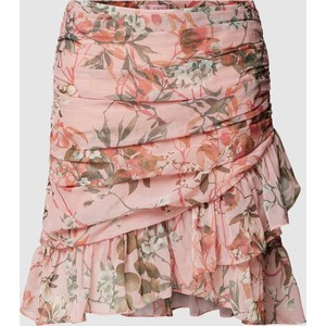 Różowa spódnica Guess mini w stylu casual