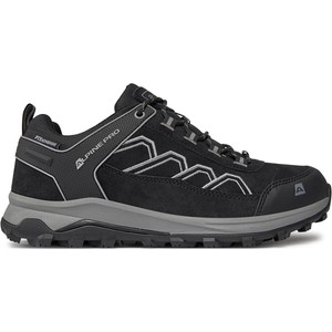 Czarne buty trekkingowe Alpine Pro sznurowane
