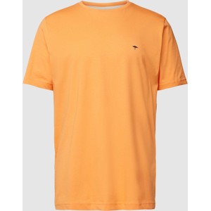 Pomarańczowy t-shirt Fynch Hatton w stylu casual z bawełny