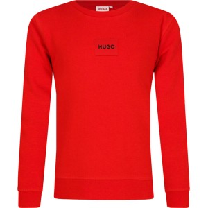 Czerwona bluza dziecięca Hugo Kids z bawełny