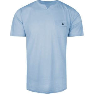 Niebieski t-shirt Brave Soul w stylu casual z krótkim rękawem