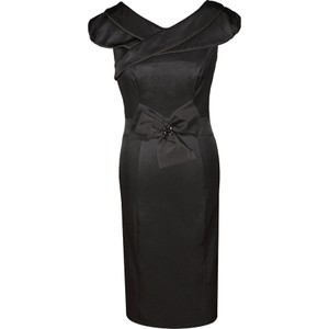 Czarna sukienka Fokus z dekoltem w kształcie litery v