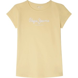 Żółta bluzka dziecięca Pepe Jeans dla dziewczynek