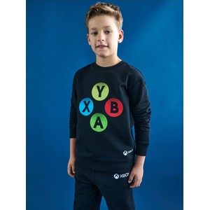 Czarna bluza dziecięca Sinsay z bawełny dla chłopców