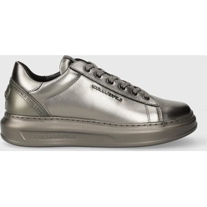 Karl Lagerfeld sneakersy skórzane KAPRI MENS KC kolor srebrny KL52575M