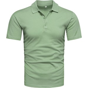 Zielona koszulka polo Recea z bawełny