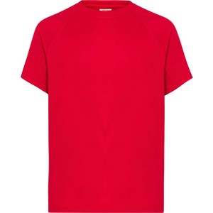 Czerwony t-shirt jk-collection.pl z krótkim rękawem w stylu casual