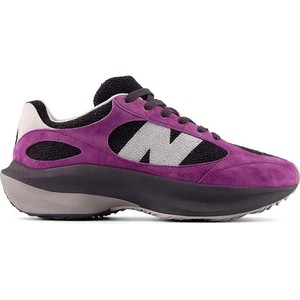 Fioletowe buty sportowe New Balance sznurowane z płaską podeszwą