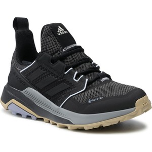 Buty sportowe Adidas z goretexu sznurowane z płaską podeszwą