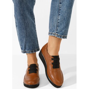 Półbuty Zapatos z płaską podeszwą w stylu casual sznurowane