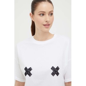 T-shirt Chantelle X z okrągłym dekoltem w stylu casual z bawełny