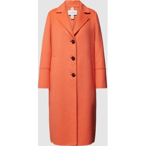 Pomarańczowy płaszcz comma, bez kaptura z bawełny w stylu casual