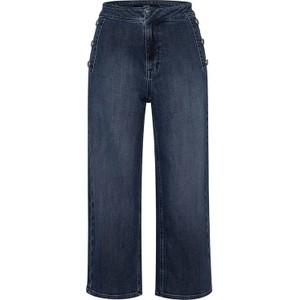 Granatowe jeansy Zero z bawełny w stylu casual