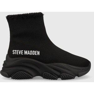 Czarne buty sportowe Steve Madden na platformie