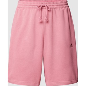 Różowe spodenki Adidas Sportswear z bawełny