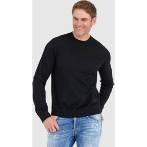 Czarny sweter Dsquared2 z okrągłym dekoltem