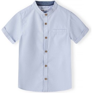 Niebieska koszula dziecięca Minoti dla chłopców z bawełny