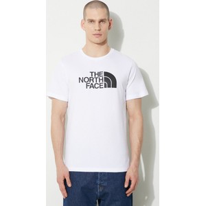 T-shirt The North Face w młodzieżowym stylu z nadrukiem z bawełny