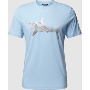 Niebieski t-shirt Antony Morato z bawełny z krótkim rękawem