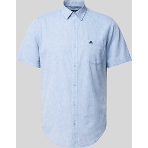 Niebieska koszula Lerros w stylu casual z krótkim rękawem
