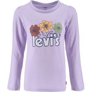 Bluzka dziecięca Levis w kwiatki dla dziewczynek z bawełny