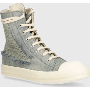 Rick Owens trampki Denim Shoes Sneaks męskie kolor niebieski DU01D1800.DKYSH.4611