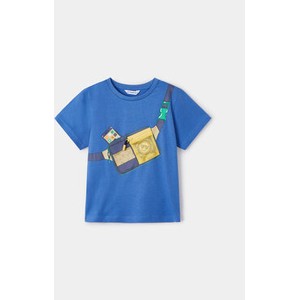 Niebieska koszulka dziecięca Mayoral z krótkim rękawem dla chłopców
