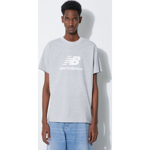 T-shirt New Balance w sportowym stylu z bawełny z nadrukiem