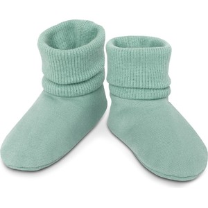 Zielone buciki niemowlęce Pinokio z bawełny