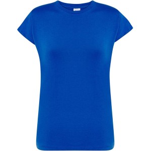 Niebieska bluzka JK Collection z okrągłym dekoltem