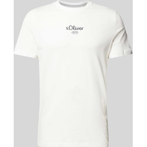 T-shirt S.Oliver z bawełny z nadrukiem w młodzieżowym stylu