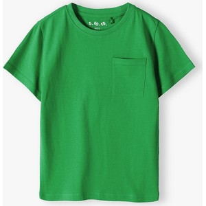 Zielona koszulka dziecięca 5.10.15. z krótkim rękawem dla chłopców