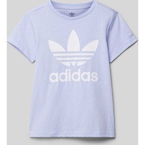 Fioletowa bluzka dziecięca Adidas Originals