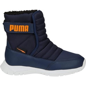Granatowe buty dziecięce zimowe Puma sznurowane