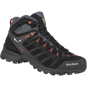 Czarne buty trekkingowe Salewa z zamszu